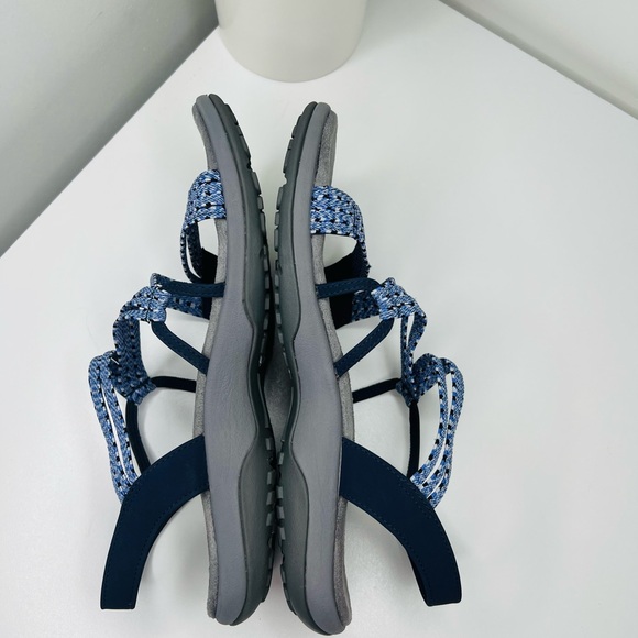 Skechers Blue and Black Strappy Sandals - Picture 5 of 6